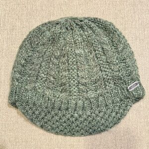 Duluth Trading Co. green woven winter hat with bill